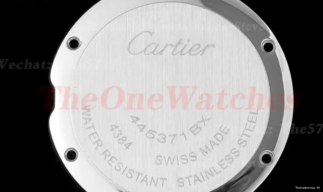 30mm Cartier Pasha RG De AF Black Quartz LE White Ladies Dial 0324